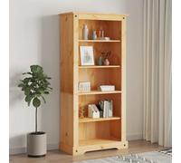 vidaXL 5-Tier Bookcase Mexican Pine Corona Range 80x40x170 cm