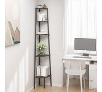 Corner Shelf Bookcase Bookshelf Shelving Unit Storage Rack Organiser vidaXL