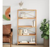 vidaXL 5-Tier Shelf 80x30x146 cm Solid Wood Oak