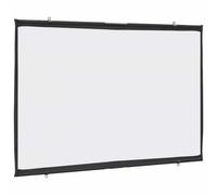 vidaxl 50 inch wall-hanging projection screen - portable polyester home theater/school presentation screen with matte finish & 16:9 aspect ratio