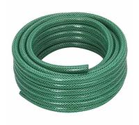 vidaXL 50m Garden Hose - Green PVC, 3-Layer Reinforced Pipe Reel, 0.5" Inner Diameter, Weather/UV Resistant, Farm/Garden Irrigation Hose