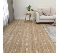 vidaXL 55x Self-adhesive Flooring Planks PVC 5.11 m² Brown Floor Tile Cover