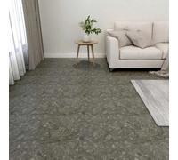vidaXL 55x Self-adhesive Flooring Planks PVC 5.11 m² Grey Laminate Floor Tile