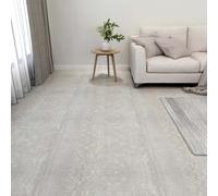 vidaXL 55x Self-adhesive Flooring Planks PVC 5.11 m² Light Grey Floor Tile