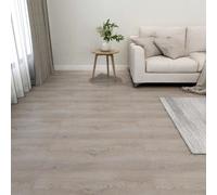 vidaXL 55x Self-adhesive Flooring Planks PVC 5.11 m² Taupe Laminate Floor Tile