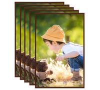vidaXL 5x Photo Frames Collage for Wall or Table Bronze MDF Home Poster Frame