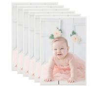 vidaXL 5x Photo Frames Collage for Wall or Table Silver MDF Home Poster Frame