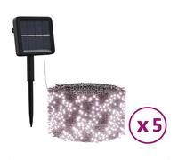 Solar Fairy Lights 5 pcs 5x200 LED Warm White Indoor Outdoor GF0