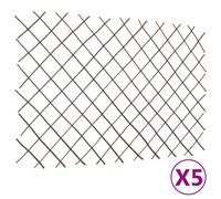 vidaXL 5x Willow Trellis Fences 180x120 cm Garden Privacy Screening Barrier
