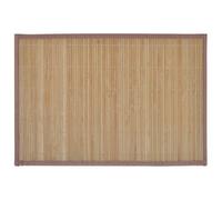 "vidaXL Brown Bamboo Placemats Set - Natural Table Decor for Dining Room and Kitchen, Non-slip, Durable and Easy to Clean"