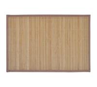 vidaXL 6 Bamboo Placemats 30x45cm Brown Kitchen Table Mats Dining Tableware