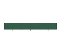 vidaXL 6 Panel Beach Screen Windproof Camping Garden Folding Outdoor Fabric 800 x 160 cm Green