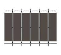 vidaXL 6-Panel Room Divider Anthracite 240x180 cm
