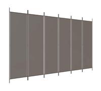 vidaXL 6-Panel Room Divider Anthracite 300x200 cm Fabric