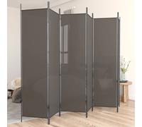 vidaXL 6-Panel Room Divider Anthracite 300x200 cm Fabric