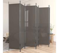 Vidaxl 6-Panel Room Divider Anthracite 300X200 Cm Fabric Room Dividers