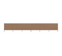 vidaXL 6-panel Wind Screen Fabric 800x160 cm Taupe NEW