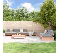 Garden Lounge Set Outdoor Modular Sofa Set 6 Piece Solid Wood Pine vidaXL