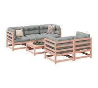 vidaXL 6 Piece Garden Sofa Set Solid Wood Douglas Fir