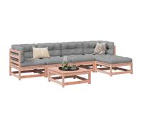 vidaXL Garden Sofa Set 6 Piece Outdoor Sofa Corner Sofa Solid Wood Douglas Fir