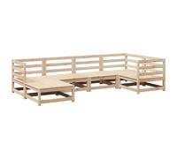vidaXL 6 Piece Patio Sofa Set Solid Wood Pine