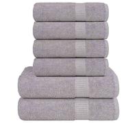 Towel Set 6 Piece Tea Towel Hand Towel Wash Towel 360 gsm 100% Cotton vidaXL