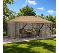 vidaXL 6 x 3 m Beige Polyester and Steel 190