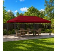 vidaXL 6 x 3 m Burgundy Polyester and Steel 190