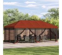 vidaXL 6 x 3 m Terracotta Polyester and Steel 190