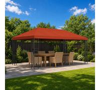 vidaXL 6 x 3 m Terracotta Polyester and Steel 190