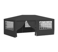 vidaXL 6m Party Tent with Side Walls - Anthracite Garden Canopy, 4x6m, UV & Water-Resistant, Steel Frame