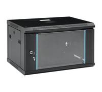 vidaXL 6U Wall Mounted Network Cabinet 19 IP20 600x450x350 mm