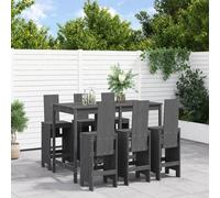 Garden Bar Set Outdoor Bar Table Set Bar Stool 7 Piece Solid Wood Pine vidaXL