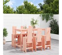 Garden Bar Set Outdoor Bar Table Set Bar Stool 7 Piece Solid Wood Pine vidaXL