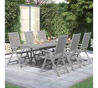 vidaXL 7 Piece Garden Dining Set Solid Wood Acacia
