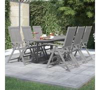 vidaXL 7 Piece Garden Dining Set Solid Wood Acacia