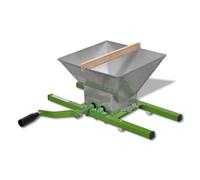 vidaXL 7L Fruit Crusher, Heavy-Duty Steel Apple Cider Press & Shredder for Beer and Wine Making (Code 142794)