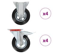 vidaXL 8 pcs Casters 160 mm
