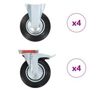 vidaXL 8 pcs Casters 200 mm