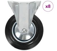 vidaXL 8 pcs Fixed Casters 160 mm