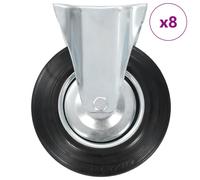 vidaXL 8 pcs Fixed Casters 200 mm