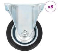 vidaXL 8 pcs Fixed Casters 75 mm