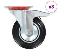 vidaXL 8 pcs Swivel Casters 160 mm
