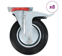 vidaXL 8 pcs Swivel Casters 200 mm