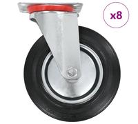 vidaXL 8 pcs Swivel Casters 200 mm