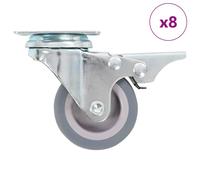 vidaXL 8 pcs Swivel Casters 50 mm