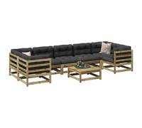 vidaXL 8 Piece Garden Sofa Set Impregnated Wood Pine