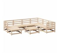 vidaXL 8 Piece Patio Sofa Set Solid Wood Pine