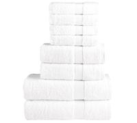 vidaXL 8 Piece Premium Towel Set SOLUND White 600 gsm NEW