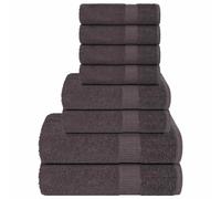 Towel Set 8 Piece Tea Towel Hand Towel Wash Towel 360 gsm 100% Cotton vidaXL